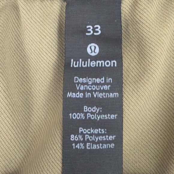 Lululemon Mile View Pants Men’s 33x30 Brown Water Repellent Tech Utility Travel - Picture 11 of 13